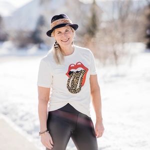 NEW Leopard Tongue T-shirt! S-XL